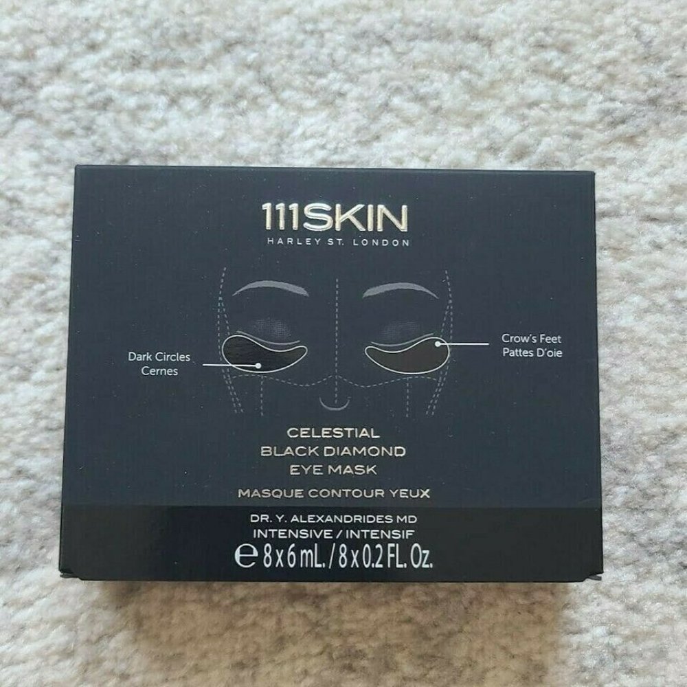 111SKIN Celestial Black Diamond Eye Mask (8 Masks) No Box